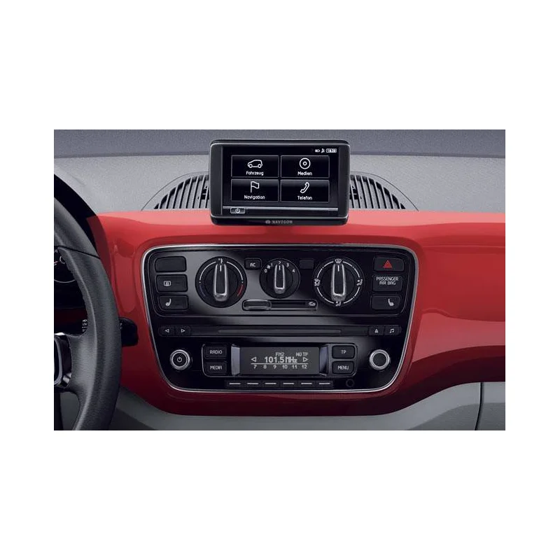 Radio VW Up, Seat Mii, Skoda Citigo 2012, negro brillante
