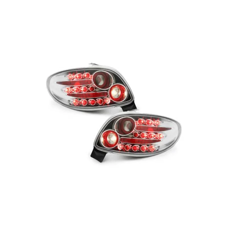 Pilotos traseros led Peugeot 206 año 98 09 transparente RP01LLC