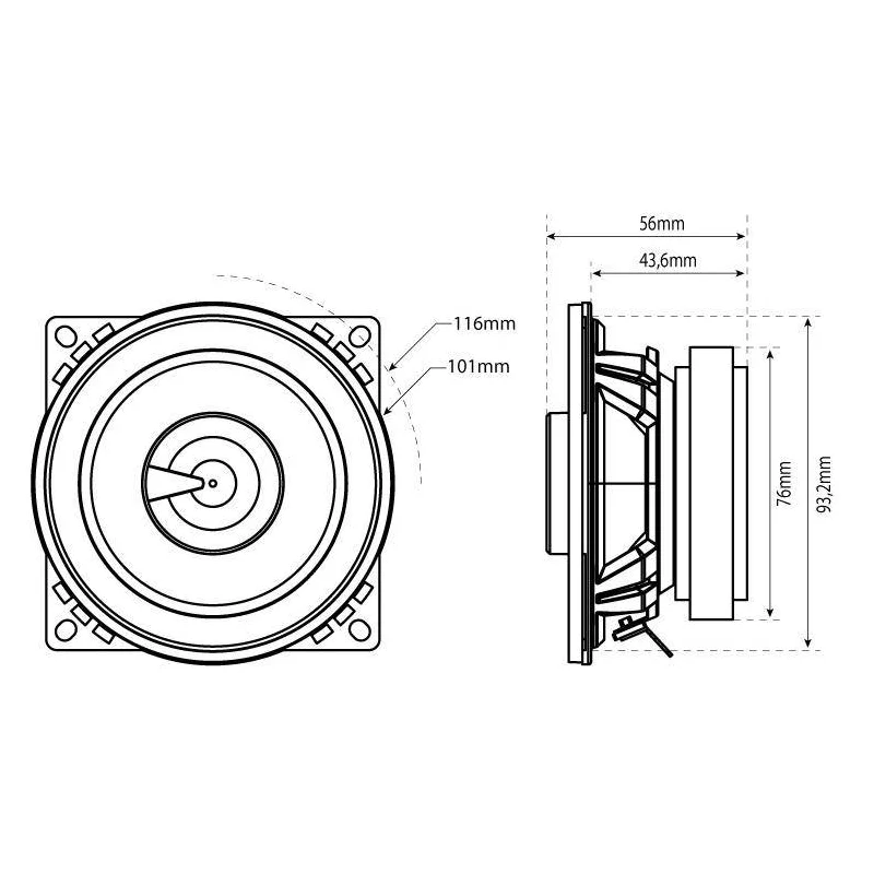 Altavoces MTX TX240C coaxiales 10 cm