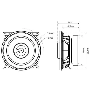 Altavoces MTX TX240C coaxiales 10 cm