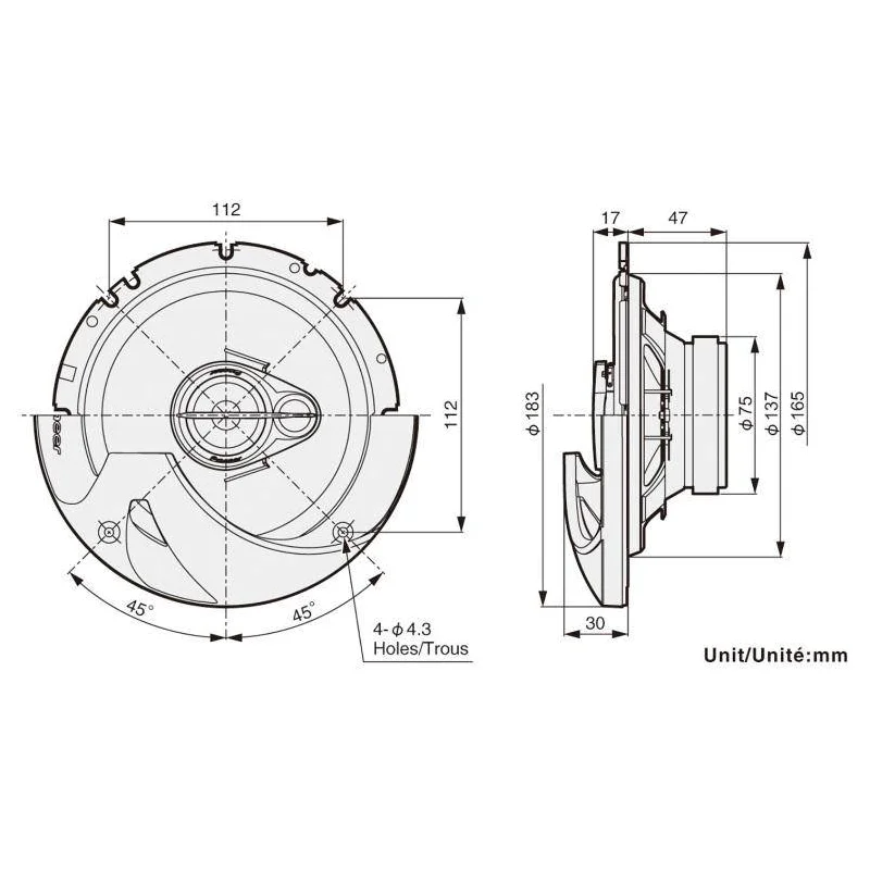 Pioneer TS R1750S Altavoces 17cm 