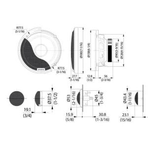 Altavoces 170mm vías separadas, Kenwood KFC PS704P