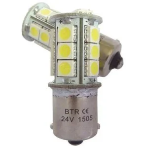 Bombillas led P21W, 12W, 24V centradas BA15S