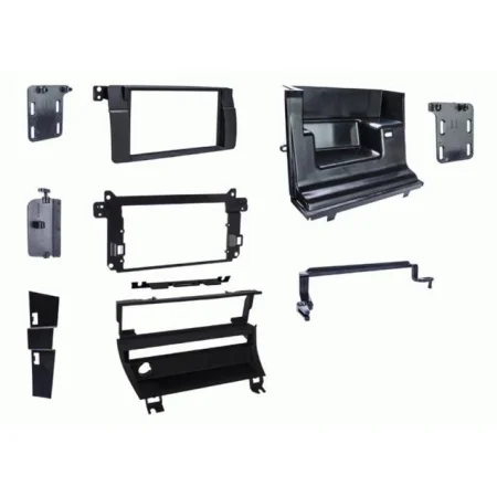 CT23BM16 Kit instalación marco radio BMW E46, 1998 2005, Negro mate