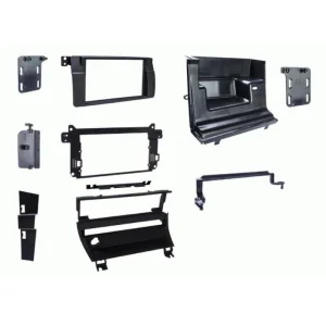 CT23BM16 Kit instalación marco radio BMW E46, 1998 2005, Negro mate
