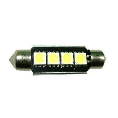 Bombilla plafonier 44mm, 4 super Led Can Bus