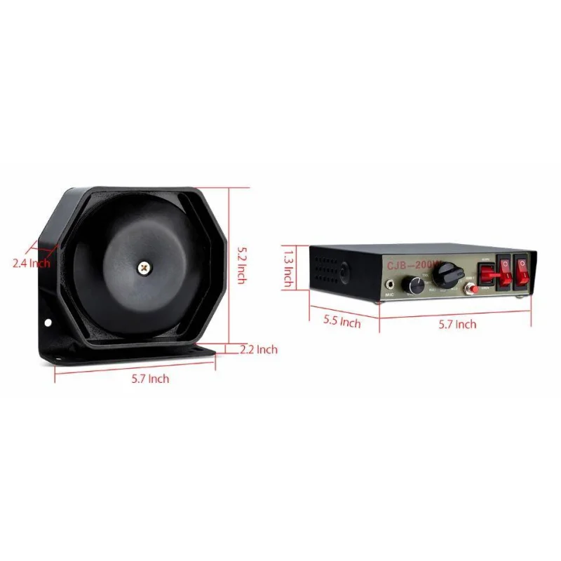 Sistema de megafonia pa001 200w de potencia
