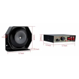 Sistema de megafonia pa001 200w de potencia