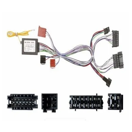 Conector amplificador o DSP para Mercedes Audio 50, Audio 70, COMMAND 2.0 +2006 (14 Pins + 4 Pins Conexion en el amplificador)