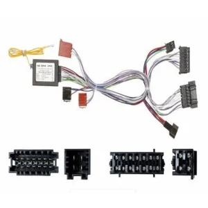 Conector amplificador o DSP para Mercedes Audio 50, Audio 70, COMMAND 2.0 +2006 (14 Pins + 4 Pins Conexion en el amplificador)