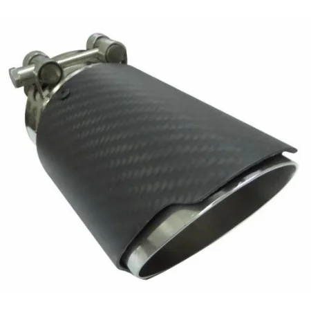 ACT COL C002, embellecedor cola escape universal, acabado en carbono