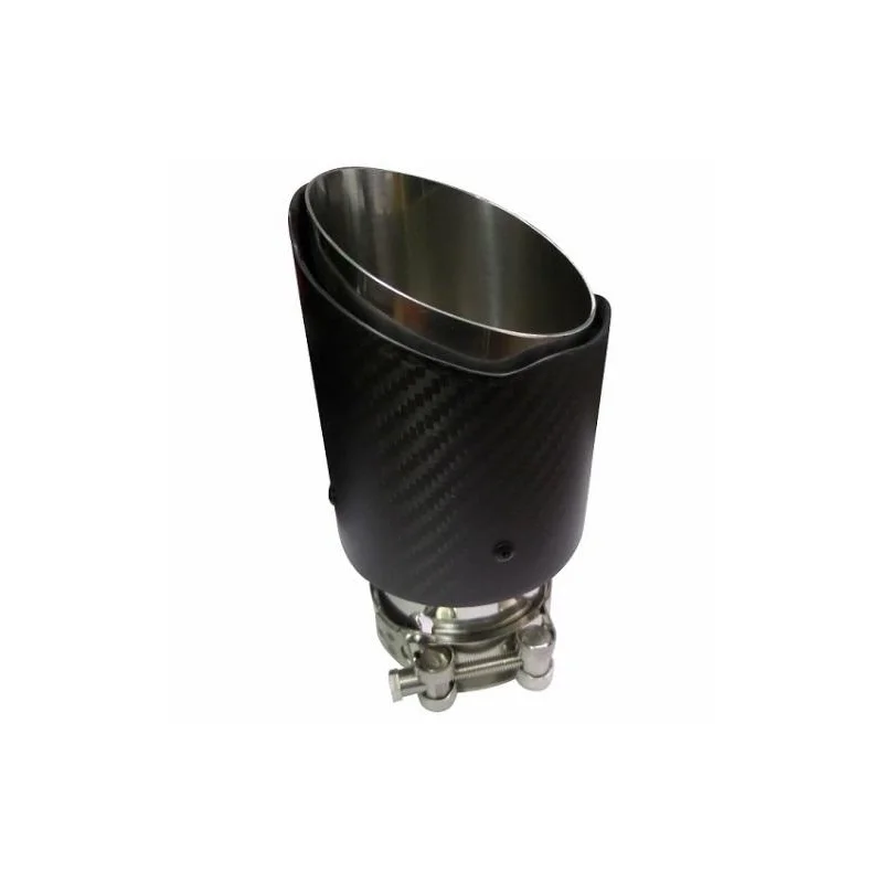 ACT COL C002, embellecedor cola escape universal, acabado en carbono