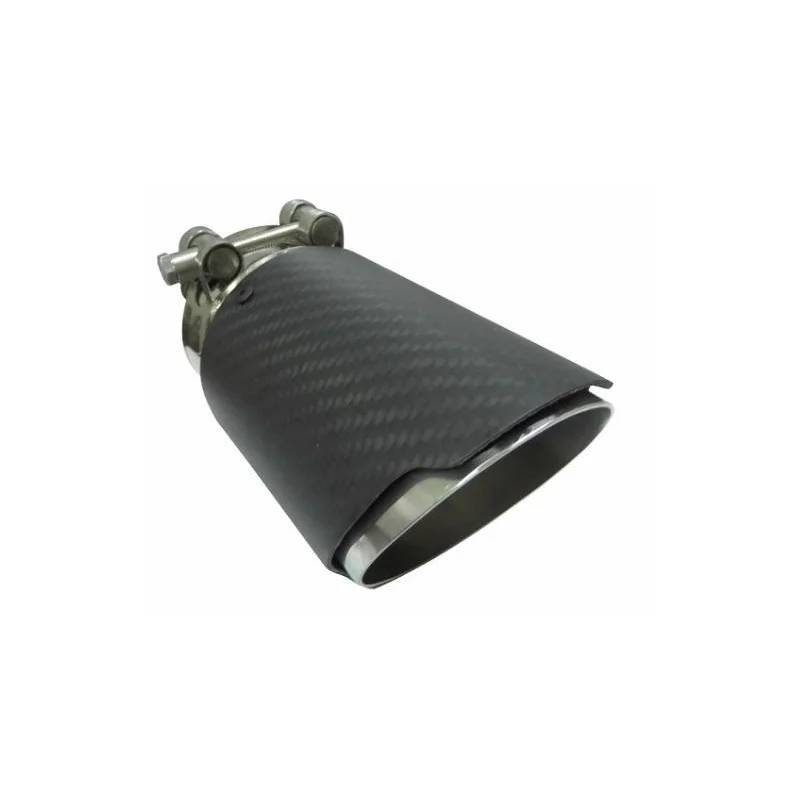 ACT COL C001, embellecedor cola escape universal simple en carbono
