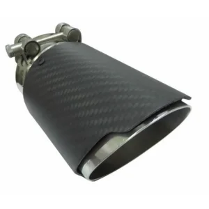 ACT COL C001, embellecedor cola escape universal simple en carbono