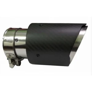ACT COL C001, embellecedor cola escape universal simple en carbono