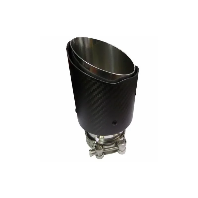 ACT COL C001, embellecedor cola escape universal simple en carbono