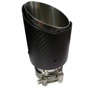 ACT COL C001, embellecedor cola escape universal simple en carbono