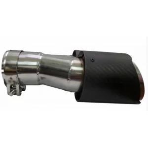ACT COL C004, embellecedor para cola escape universal doble tipo carbono