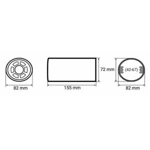 MT006 Embellecedor cola escape universal acero inoxidable