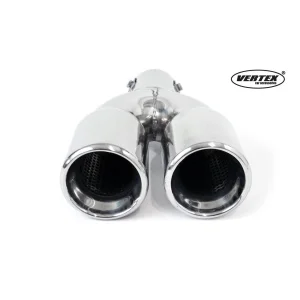 MT008 embellecedor cola escape universal acero inoxidable