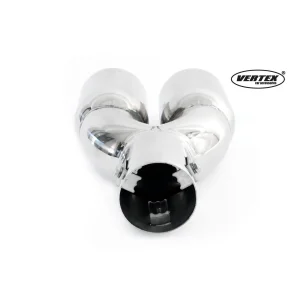 MT008 embellecedor cola escape universal acero inoxidable