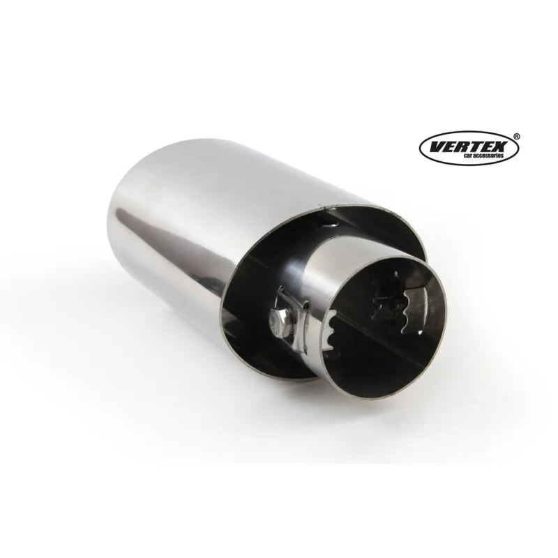 MT003 embellecedor cola escape universal simple acero inoxidable