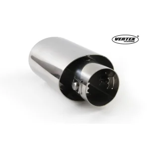 MT003 embellecedor cola escape universal simple acero inoxidable