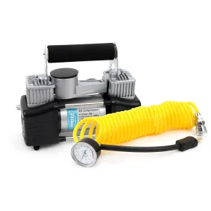 Compresor aire 2 cilindros para vehiculos 12v 85l/min