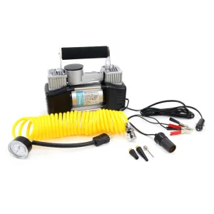 Compresor aire 2 cilindros para vehiculos 12v 85l/min