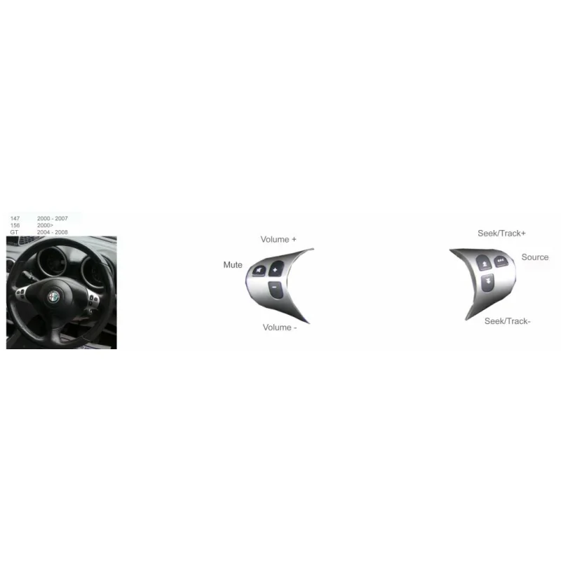 Interface mandos volante Alfa Romeo 147, 156, GT