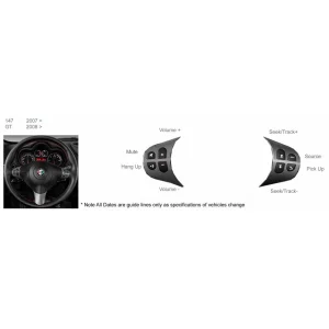 Interface mandos volante Alfa Romeo 147, GT, CTSAR003.2