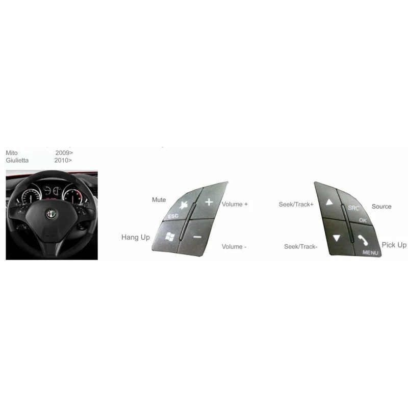 Interface mandos volante CTSAR004.2, Alfa Romeo Mito, Giulietta.