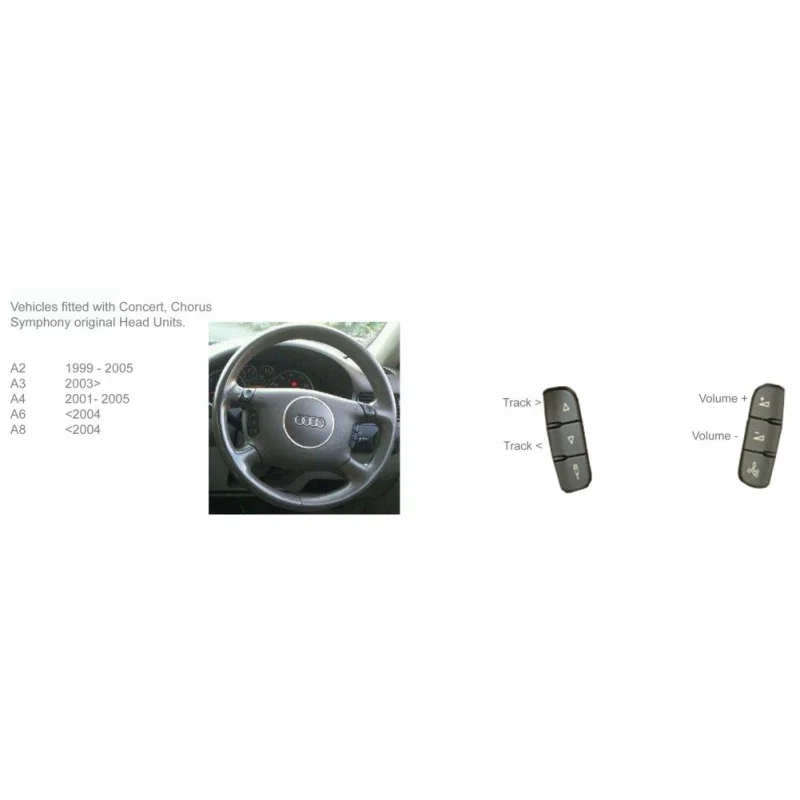 Mandos volante para Audi A2, A3, A4, A6, A8, TT
