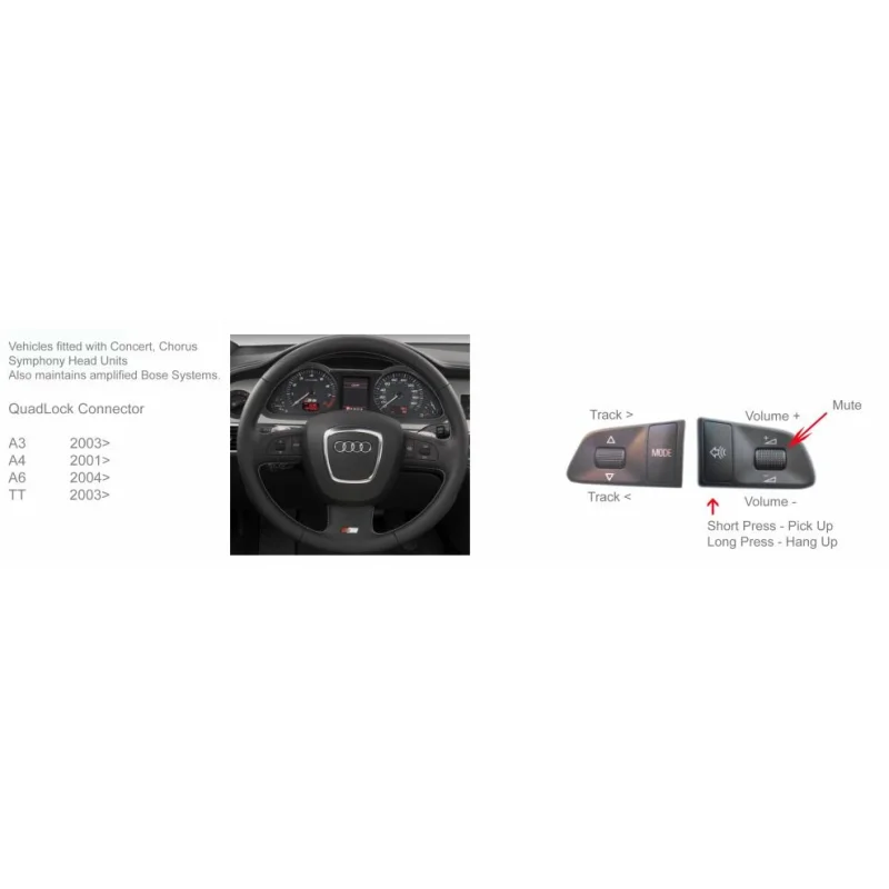 Mandos volante para Audi A3, A4, A6, TT años 20014 2014