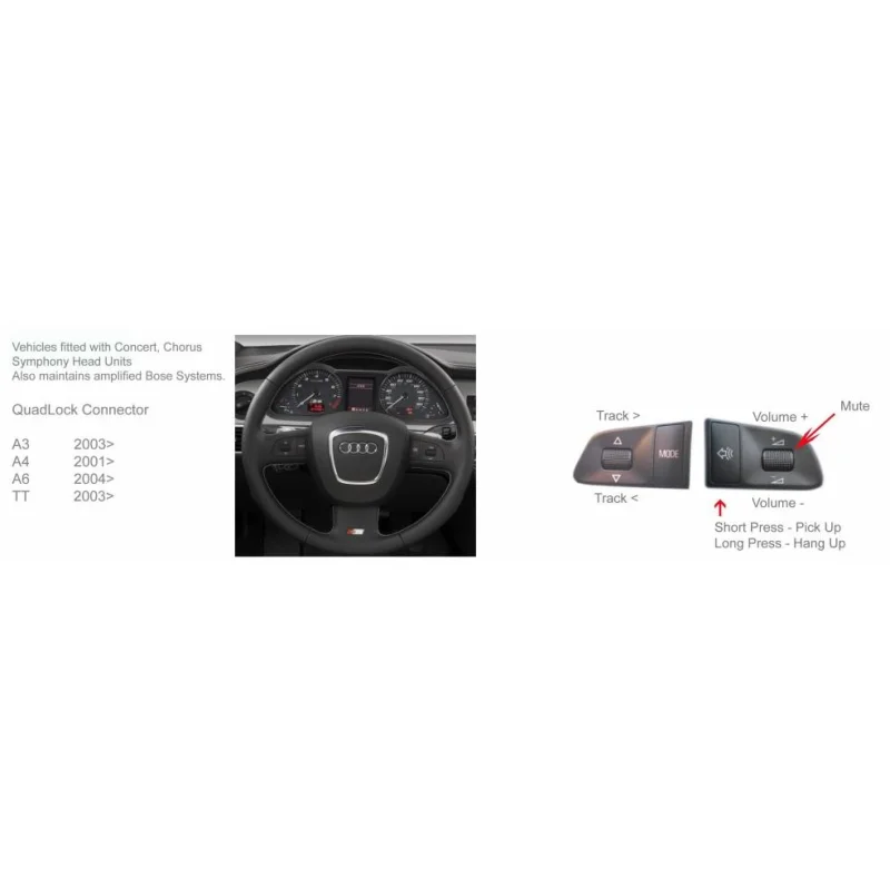 Mandos volante de Audi A3, A4, A6, TT,
