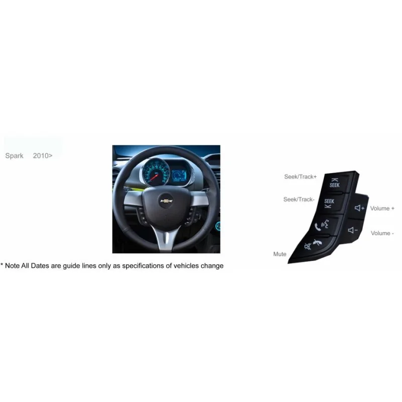 CTSCV002.2, Interface mandos volante Chevrolet Spark 10 15