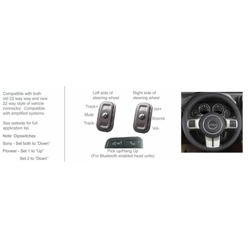 CTSCH00C Interface mandos volante Chrysler, Jeep, Dodge