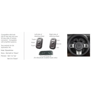 CTSCH00C Interface mandos volante Chrysler, Jeep, Dodge
