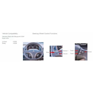 CTSCT005.2 Interface mandos volante Citroen Jumper, Relay con CAN BUS