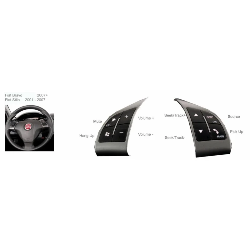 CTSFA005.2 Interface mandos volante, Fiat Bravo 2007 2014, Fiat Stilo 2001 2007