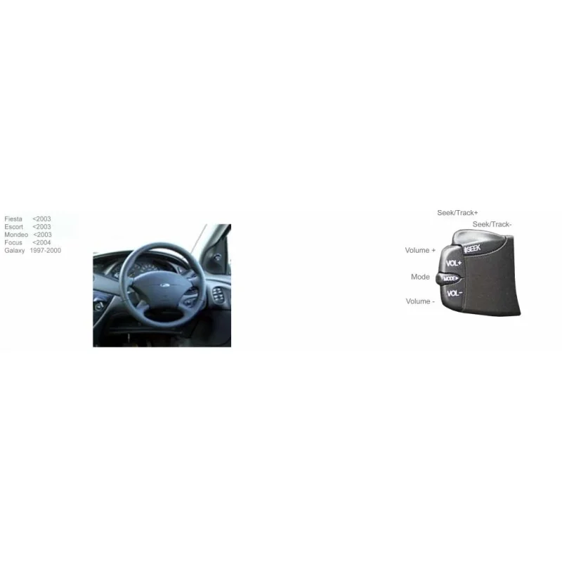 CTSFO001.2 Interface mandos volante Ford Fiesta, Mondeo, Galaxy, Transit, Puma, Focus