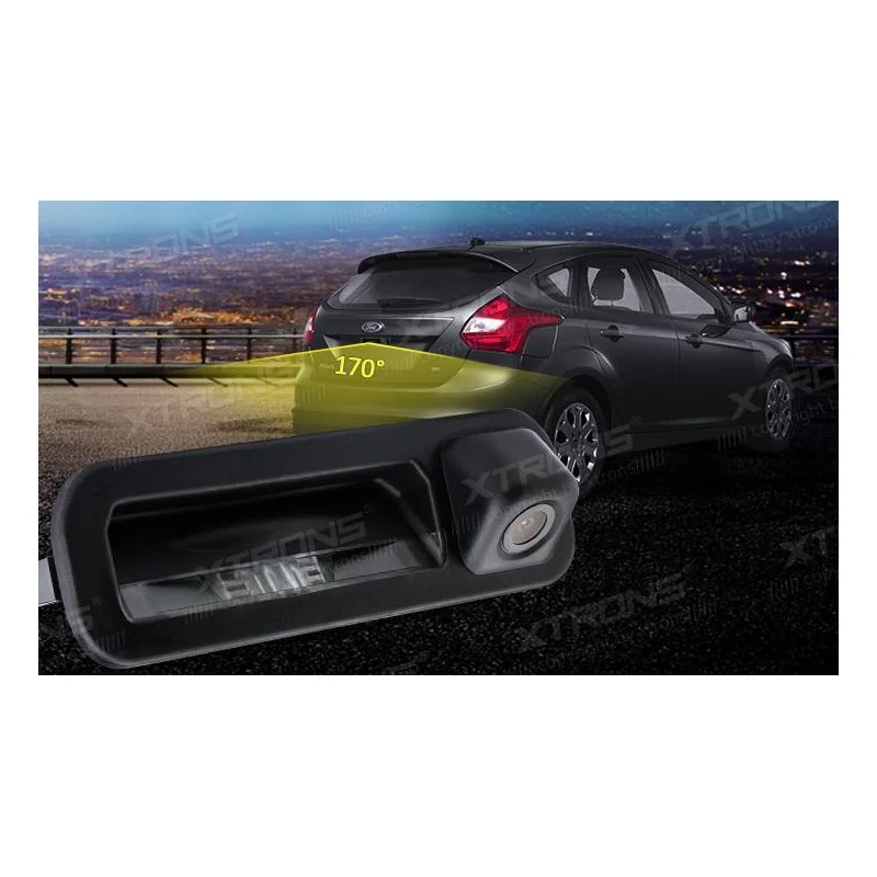 Xtrons CAMFSF004, Cámara trasera para Ford Focus II, C Max, Fiesta IV