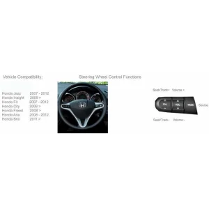 CTSHO003.2 Interface mandos volante, Honda Fit, Jazz, Insight