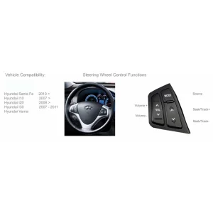 Interface mandos volante Connecst2 CTSHY004.2 Hyundai i10, i20, i30, iX20, Santa Fe.