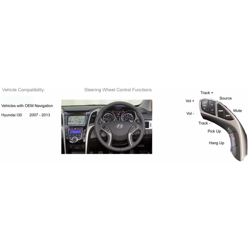 Interface mandos volante Hyundai I30, 2007 2013