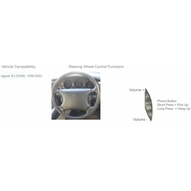 CTSJG001.2 Interface mandos volante Jaguar XJ8 año 1998 2003