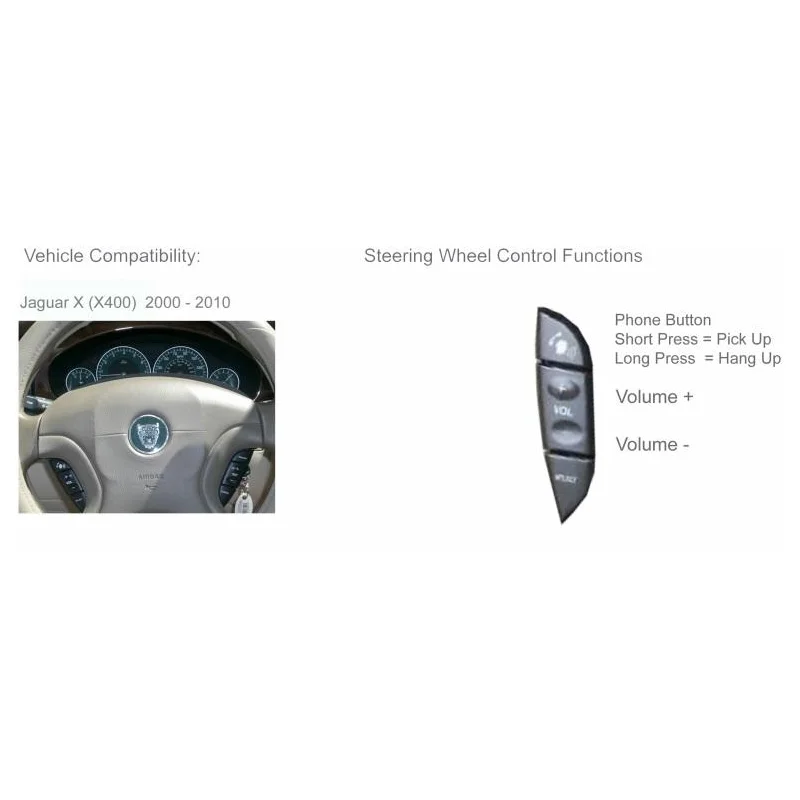 CTSJG002.2, Interface mandos volante Jaguar S Type 02/08, X Type 02/08