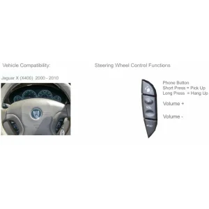 CTSJG002.2, Interface mandos volante Jaguar S Type 02/08, X Type 02/08