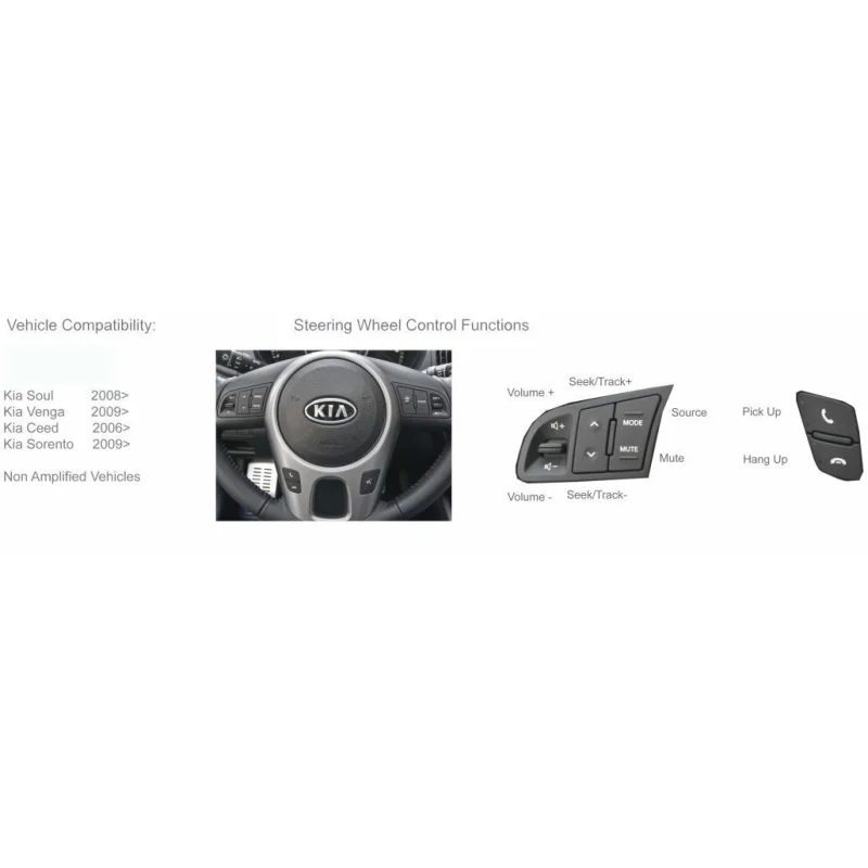 CTSKI002.2 Interface mandos volante Kia Sorento, Soul, Cee´d, Venga