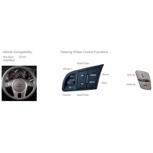 Interface mandos volante Kia Soul, Optima, Sorento, Sportage
